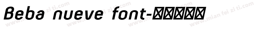 Beba nueve font字体转换